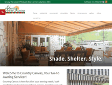 Tablet Screenshot of countrycanvasawnings.com
